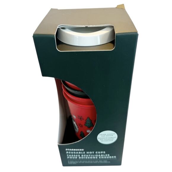 New Starbucks Coffee Christmas Holiday 2022 6 Pack Color Changing Hot Cold Cups - Picture 3 of 11